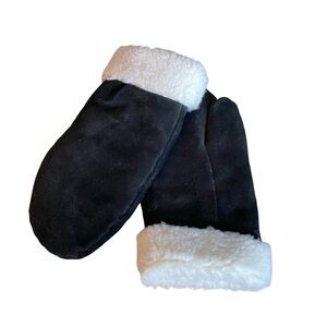 Faux Suede/Faux Fur Adult Mittens Med/Large